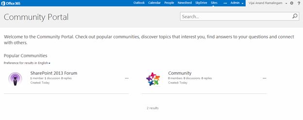 Community sites